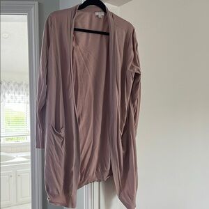 14th & Union Pink Draped Cardigan Sweater